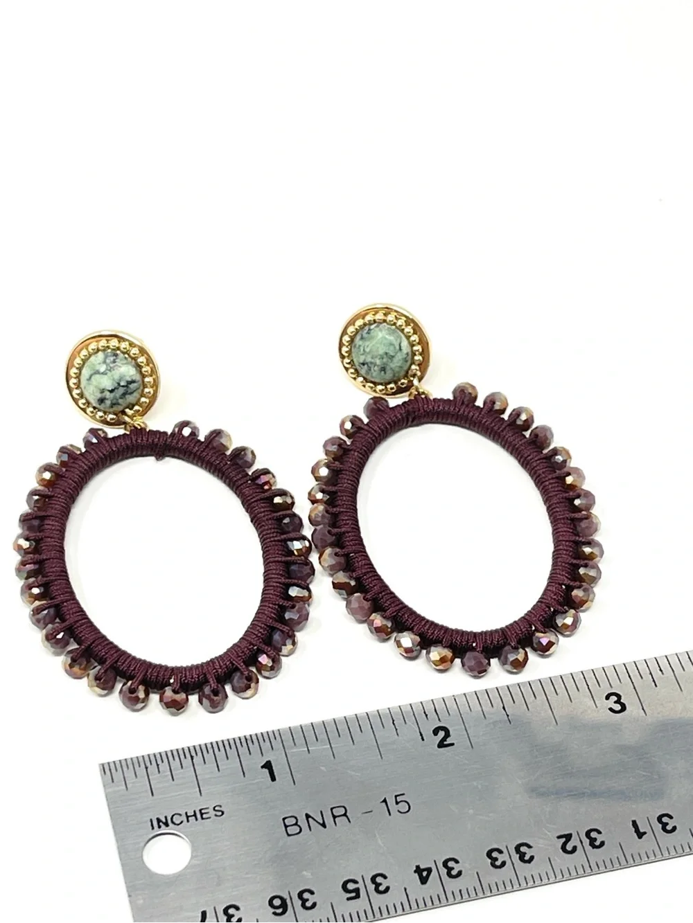 New Anthropologie Bryn Hooped Post Earrings